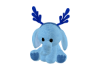 Blue stuffed elephant