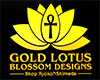 Gold Lotus Blossom Sign