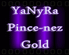 ~lYl Pince-nez Gold~