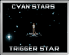Cyan Particle Stars