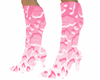 pink patterned stilletos