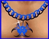 Male Blue Toxic Necklace