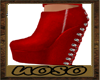 Wedge Red Boots
