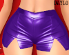 Leather Shorts Purple
