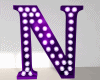 Anim Purple Letter N