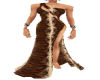 fur animal gown