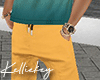 M yellow shorts
