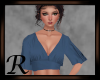 Wrap Bow Top Blue