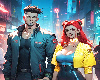 Futuristic Couple - Sq
