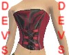 sexy red velvet corset