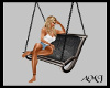 BLK  Leather Seat Swing