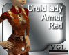 Druid Lady Armor Red