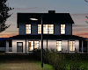 Fall Night Farmhouse