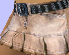 Beige-jeans Skirt-belt