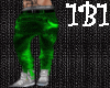 1B1 green Skinny jeans