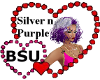 BSU Silver  2 Purple Hai
