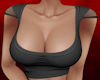 Jilia Black  Net Top