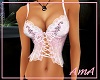 Z: Pink White  Lace Top