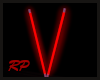 Red "v" Neon Light