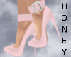 *h* Strap Shoes Pink