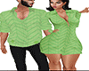 couples Lime Shirt dress