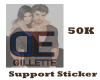 Gillettes 50k support