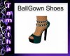 H. Green Ballgown Heels