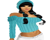 TEAL ICE KNIT TOP