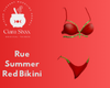 Rue Summer Red Bikini