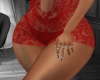 Dress lace red
