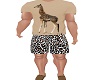 animal print shorts m