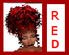 Red Curly Updo