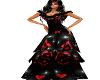 black valentine dress