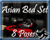 8 pose Asian Bed Set