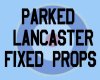 parked lancaster bomber
