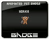 Animate Pet Badge Yorkie