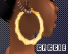 -PB-Gold bamboo earrings