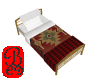 small brass bed