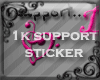 DS+ Support Sticker 1k