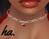 ha. Gold Ruby Collar