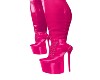 Devil Pink PVC Boots