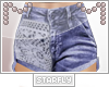 -st- Lace Denim Shorts