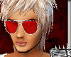 white Flame Red Glasses