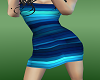 blue stripe tube dress