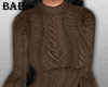 B| Brown Sweater Dress