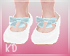 LBlue Flowergirl Shoes