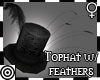 *m Black Feather Tophat