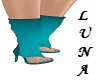 F/ Turquoise blue boots
