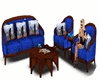 Blue Horse Couch & Chair