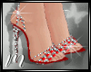 *M* Red Crystal Heels